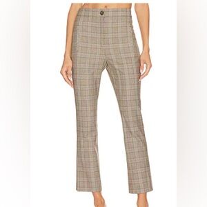 Veronica Beard Arte Pants Straight Cropped Houndstooth NWT -SIZE 6